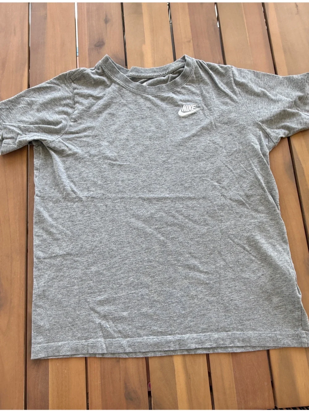 Nike Gray Crewneck Sweatshirt with White Embroidered Swoosh